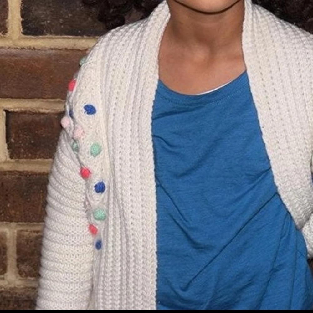 Girl’s Cardigan Sweater & Ballet Flat Shoes